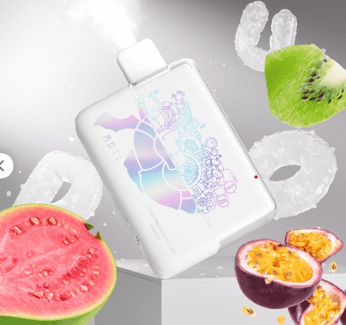 MOTI Duo 9000 Puffs: Kiwi Passionsfrukt Guava – Din Vapesembled Energikick og Ekstrem Holdbarhet!